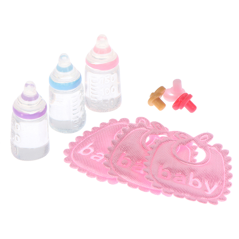 Resin Art Baby - 1:12 인형 집 미니어처 젖병 젖꼭지