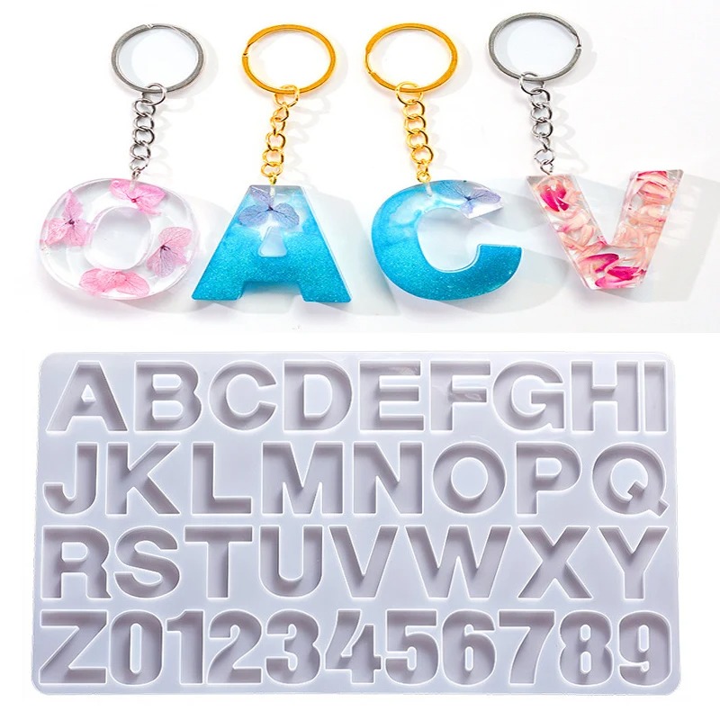 Resin Art Alphabet - 알파벳 에폭시 수지 실리콘 금형 DIY