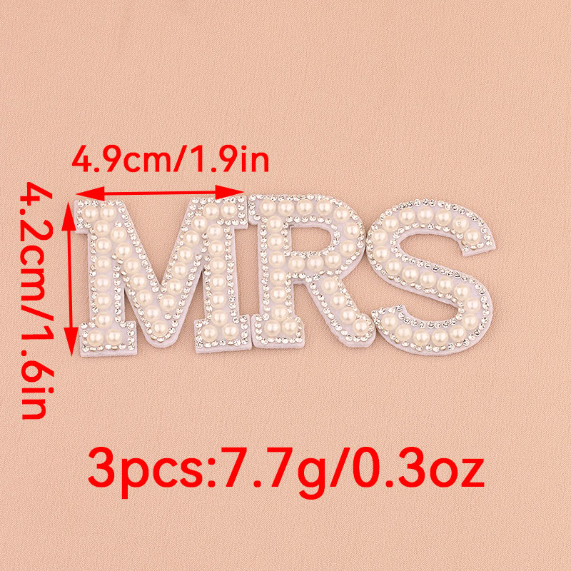 Resin Art Alphabet - 1 세트 MRS 인조 진주 라인스톤