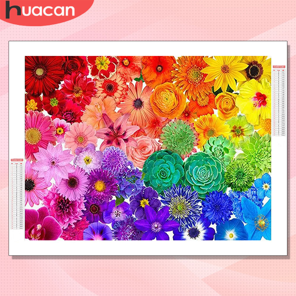 Resin Art Rose - HUACAN 다이아몬드 아트 키트 꽃 화려한