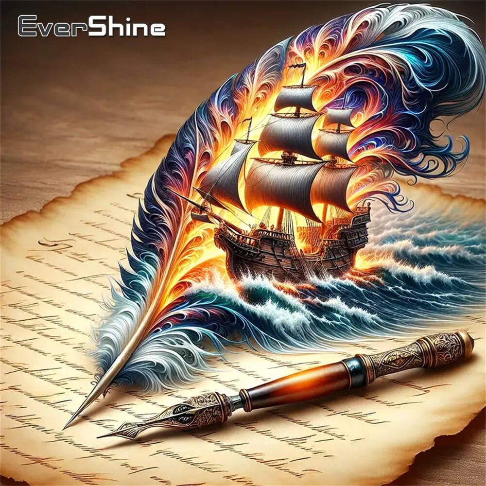 Resin Art Wallpaper - Evershine 다이아몬드 페인팅 개 동물 만화