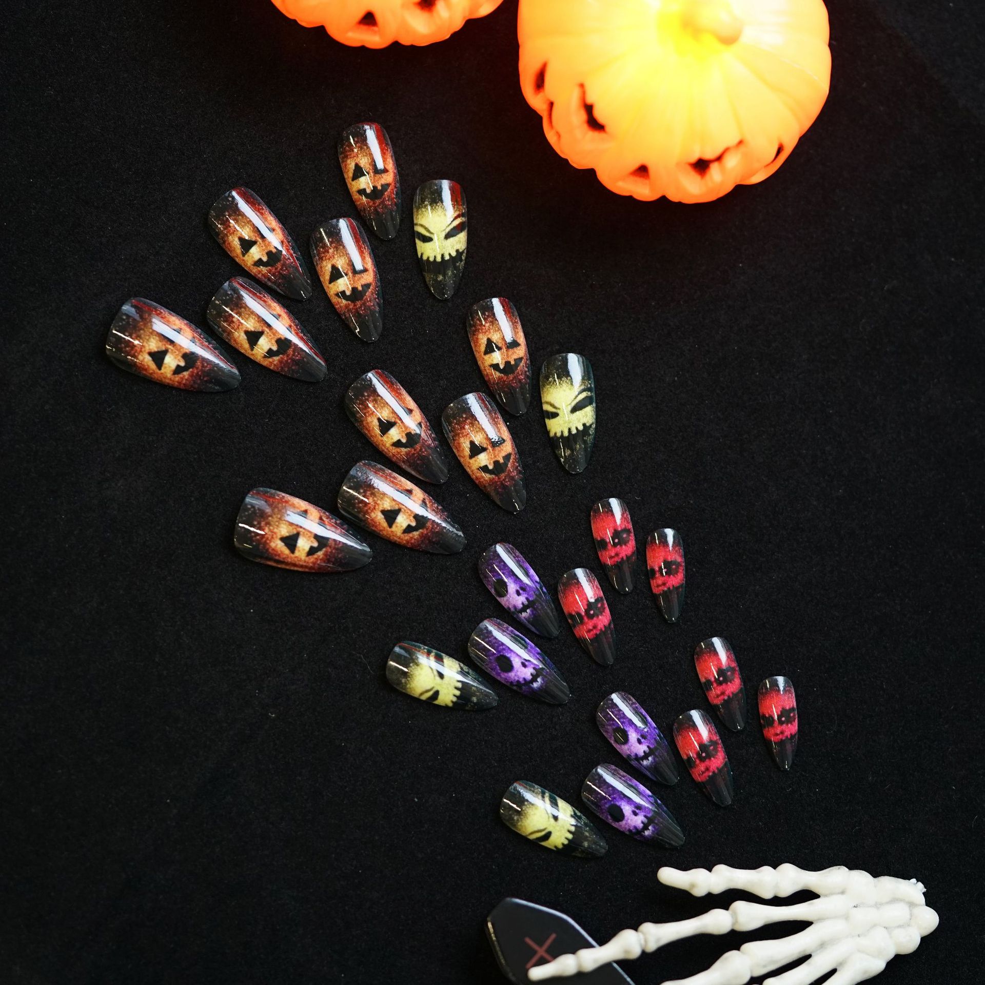 24개 2025 할로윈 3D 고양이 눈 모양 가짜 손톱 - Resin Art Case 리뷰 및 가격