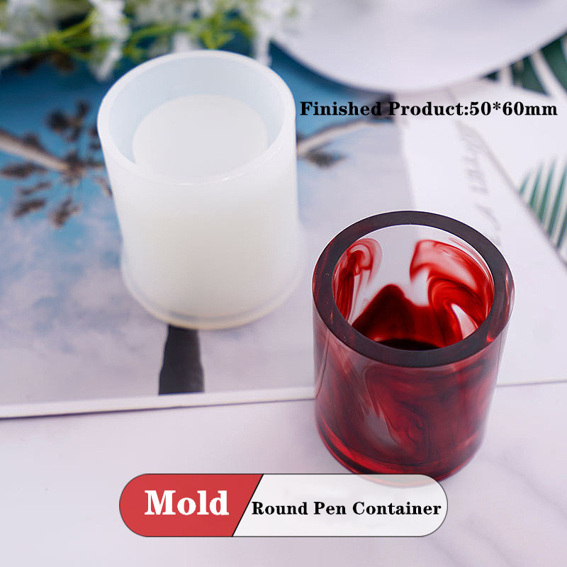 DIY 라운드 펜 컨테이너 재떨이 실리콘 금형, 높은  - Resin Art Equipment 리뷰 및 가격