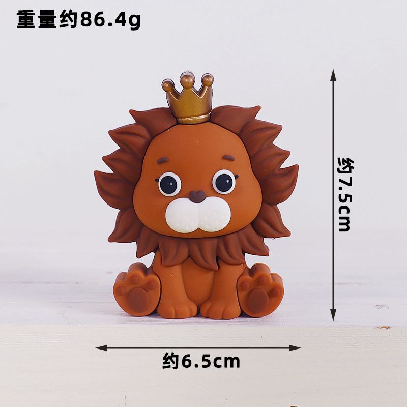 정글 사파리 동물 인형 케이크 장식 사자 코끼리 돈 기 - Resin Art Baby 리뷰 및 가격