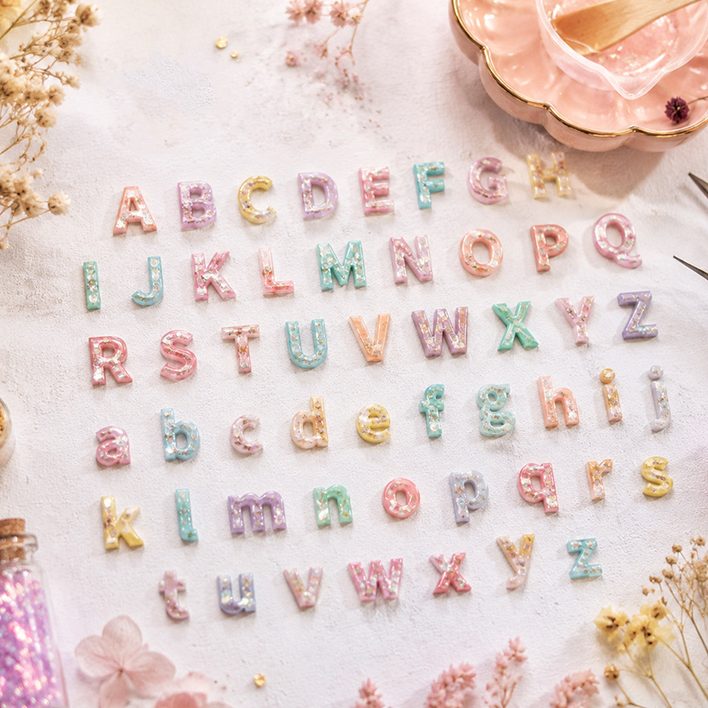 새로운 26 미니 알파벳 실리콘 몰드 DIY 크리스탈  - Resin Art Alphabet 리뷰 및 가격