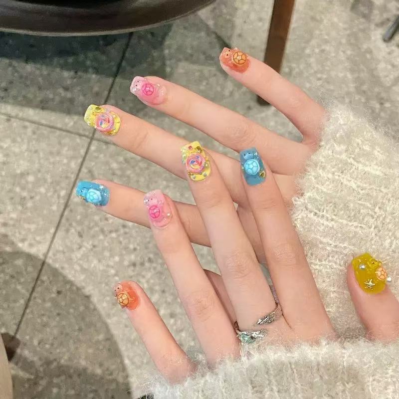 100개 미니 컬러풀 거북이 레진 참 플랫 백 카보숑  - Resin Art Case 리뷰 및 가격