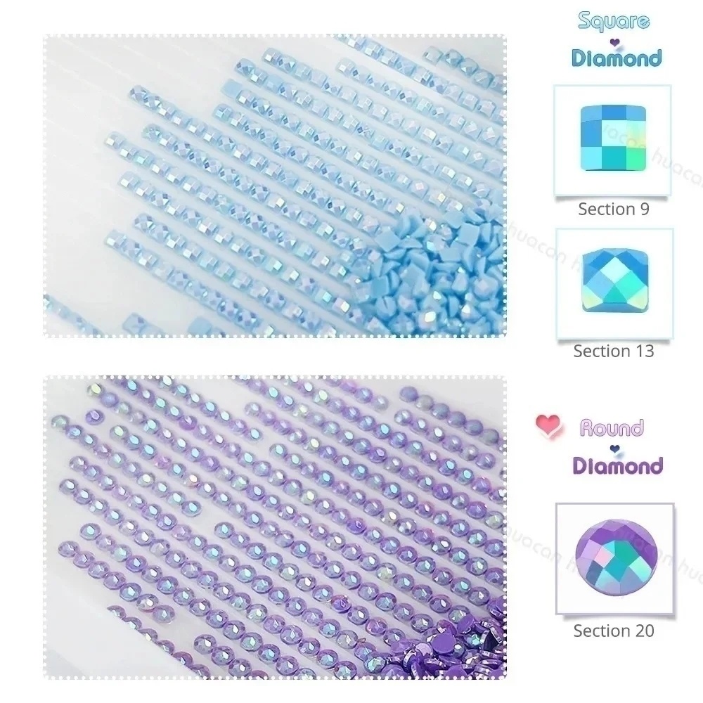 HUACAN 동물 DIY 다이아몬드 페인팅 개구리 식물 - Resin Art Wallpaper 리뷰 및 가격