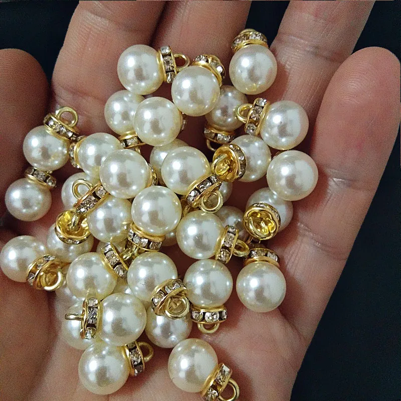 30Pcs 라운드 진주 다이아몬드 펜던트 골드 실버 D - Resin Art Wedding Gift 리뷰 및 가격