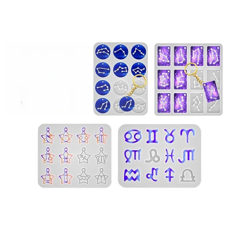 4가지 스타일의 심플 다용도 12궁도 별자리 레진 몰드 - Resin Art Alphabet 리뷰 및 가격