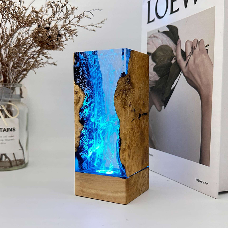 수중 동굴 테마 생물 레진 테이블 램프 창의적인 예술  - Resin Art Baby 리뷰 및 가격
