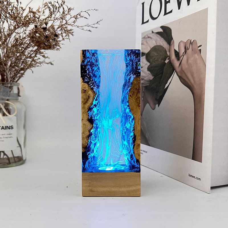 수중 동굴 테마 생물 레진 테이블 램프 창의적인 예술  - Resin Art Baby 리뷰 및 가격