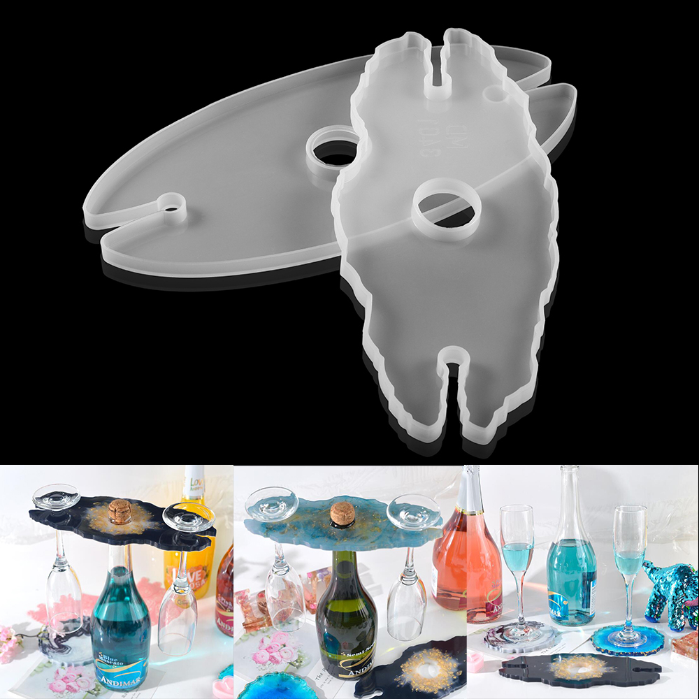 와인 랙 실리콘 몰드, 레드 와인 선반 컵, 에폭시 수 - Resin Art Equipment 리뷰 및 가격