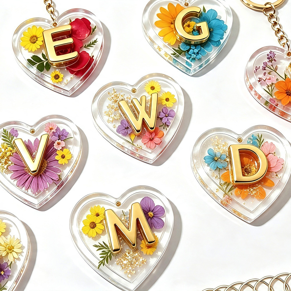26개의 글자와 하트 모양 실리콘 몰드, 에폭시 레진  - Resin Art Alphabet 리뷰 및 가격