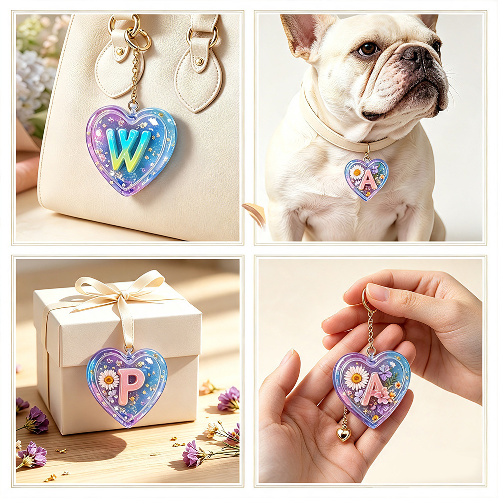 26개의 글자와 하트 모양 실리콘 몰드, 에폭시 레진  - Resin Art Alphabet 리뷰 및 가격