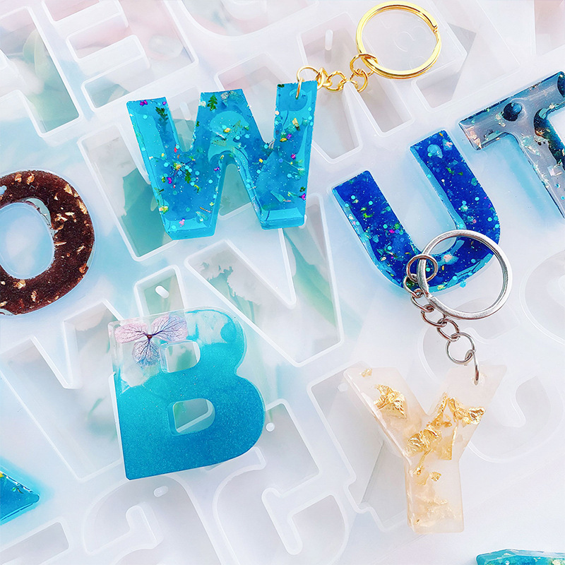 알파벳 에폭시 수지 실리콘 몰드 DIY 편지 번호 펜던 - Resin Art Alphabet 리뷰 및 가격
