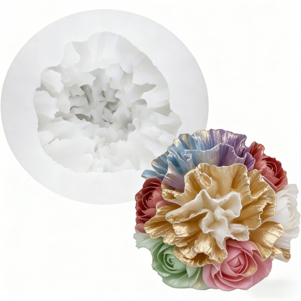 장미, 모란, 카네이션을 위한 3피스 실리콘 몰드, 양 - Resin Art Wedding Gift 리뷰 및 가격