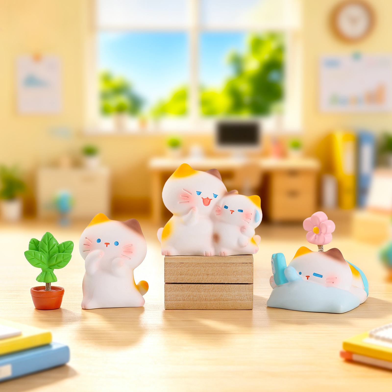 일하는 고양이 레진 블라인드 박스 뮤우 인형 창의적인  - Resin Art Case 리뷰 및 가격
