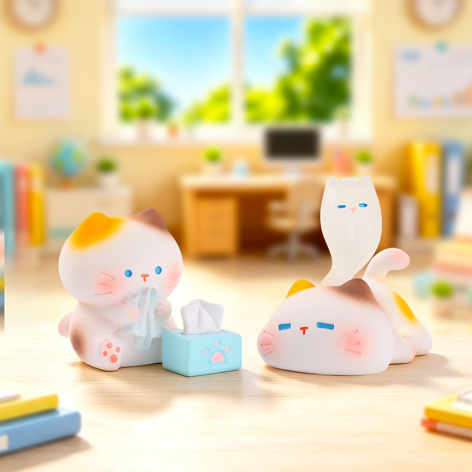 일하는 고양이 레진 블라인드 박스 뮤우 인형 창의적인  - Resin Art Case 리뷰 및 가격