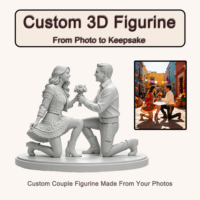 사진을 바탕으로 제작한 맞춤형 3D 프린팅 커플 피규어 - Resin Art Wedding Gift 리뷰 및 가격