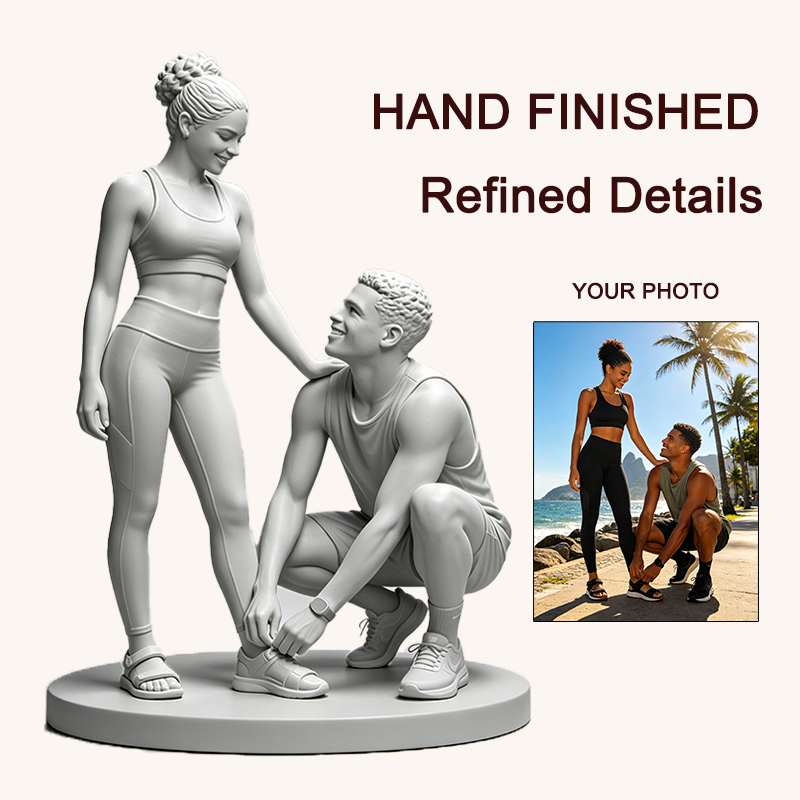 사진을 바탕으로 제작한 맞춤형 3D 프린팅 커플 피규어 - Resin Art Wedding Gift 리뷰 및 가격