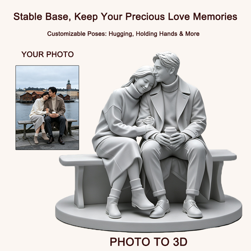 사진을 바탕으로 제작한 맞춤형 3D 프린팅 커플 피규어 - Resin Art Wedding Gift 리뷰 및 가격