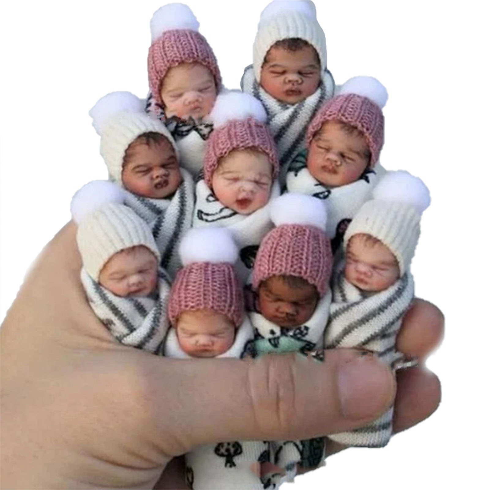 7cm 길이의 귀여운 잠자는 아기 피규어, 다시 태어난 - Resin Art Baby 리뷰 및 가격