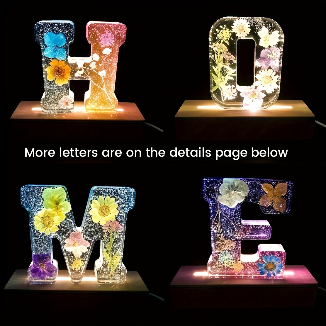 7인치 대형 글자 레진 몰드, 3D 대문자 에폭시 레진 - Resin Art Alphabet 리뷰 및 가격