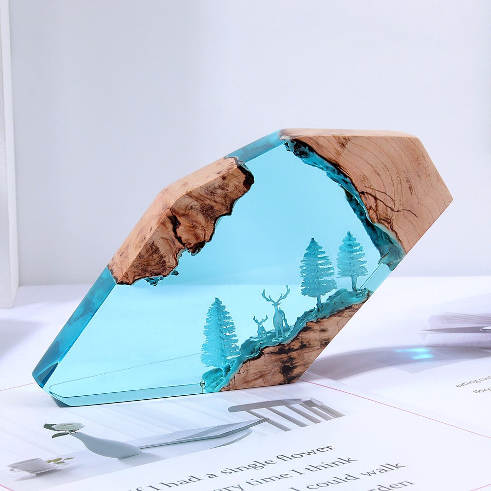 숲의 요정 사슴 데스크탑 아트 개인 맞춤형 발광 장식품 - Resin Art Baby 리뷰 및 가격