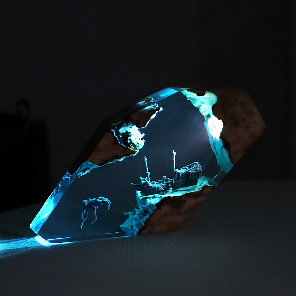 숲의 요정 사슴 데스크탑 아트 개인 맞춤형 발광 장식품 - Resin Art Baby 리뷰 및 가격
