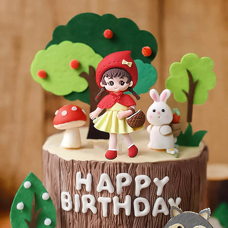 베이킹 케이크 장식 어린이 소녀 늑대 버섯 집 과일 나 - Resin Art Alphabet 리뷰 및 가격